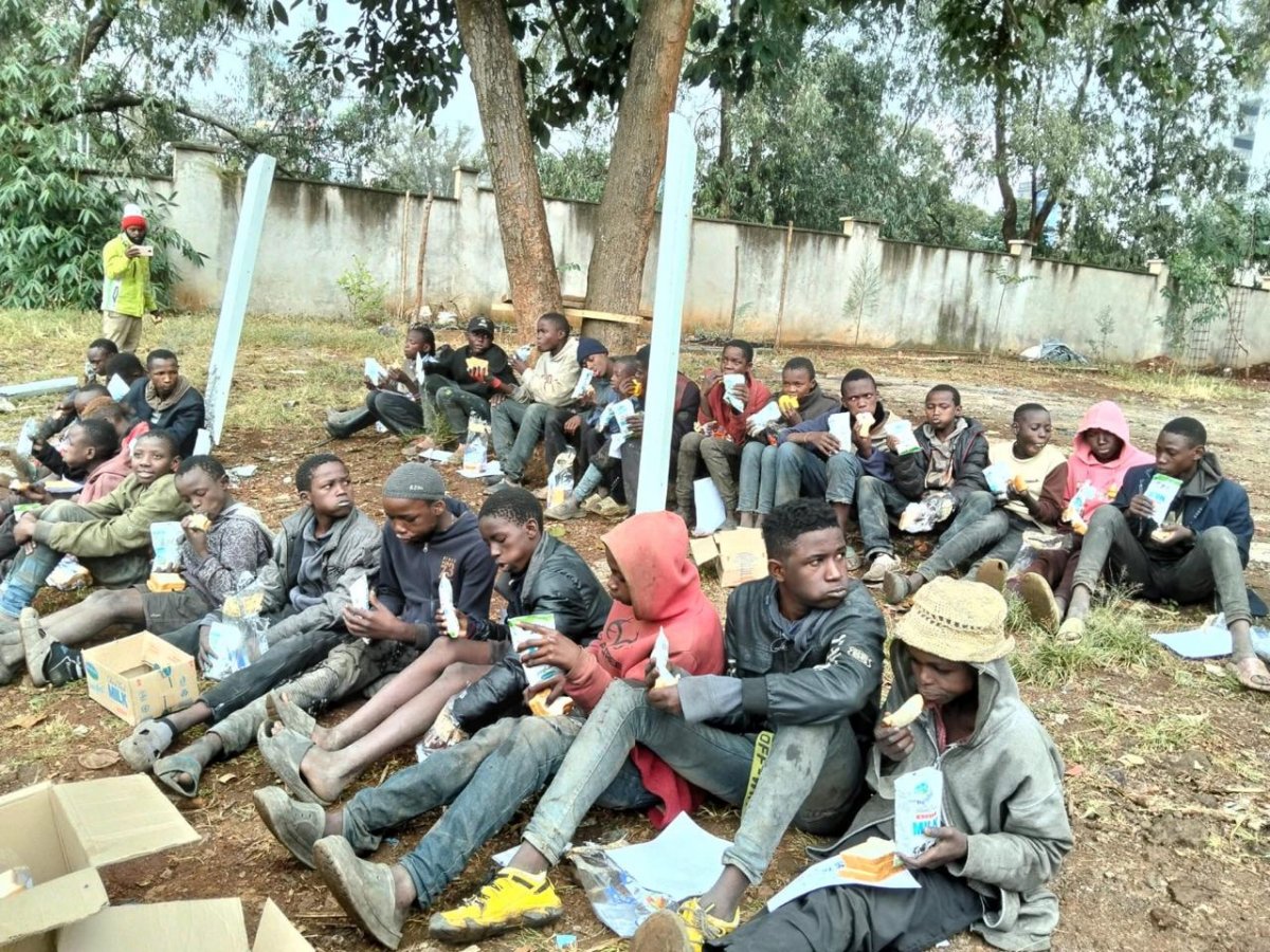 32 BOYS RESCUED FROM THE STREETS.